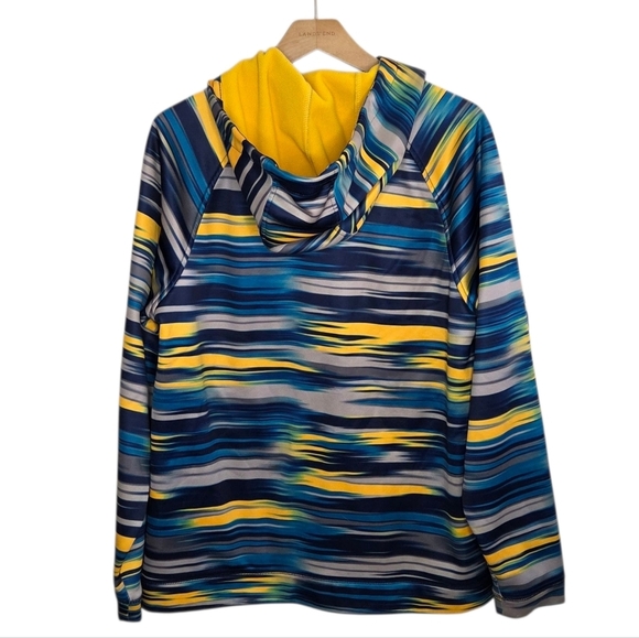 Burton | Dryride Peak Hoodie Yellow Blue Gray Abstract Pattern Size Large - Picture 4 of 4